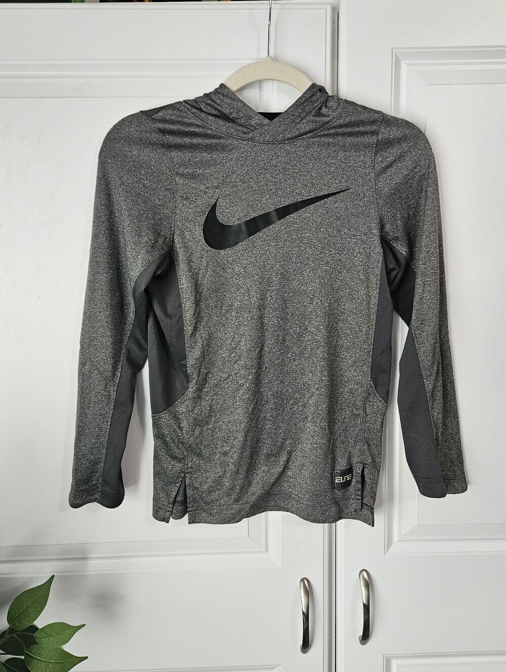 Nike Gray Dri-FIT Hoodie with Swoosh
